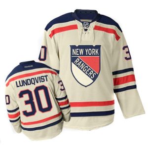 New York Rangers Trikot #30 Henrik Lundqvist Authentic Cream Reebok Winter Classic